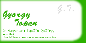 gyorgy topan business card